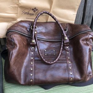 Patricia Nash duffel chocolate brown